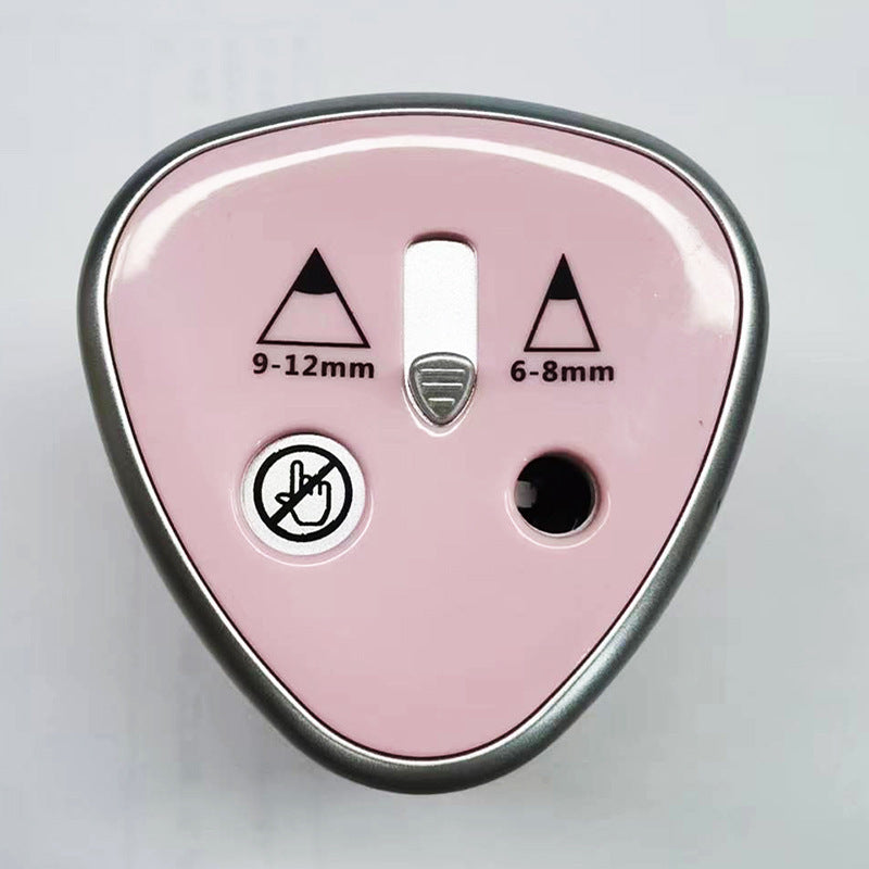 Powerful Dual-hole Semi-automatic Electric Pencil Sharpener - Thick And Thin For Students, Two-hole Pen Turner