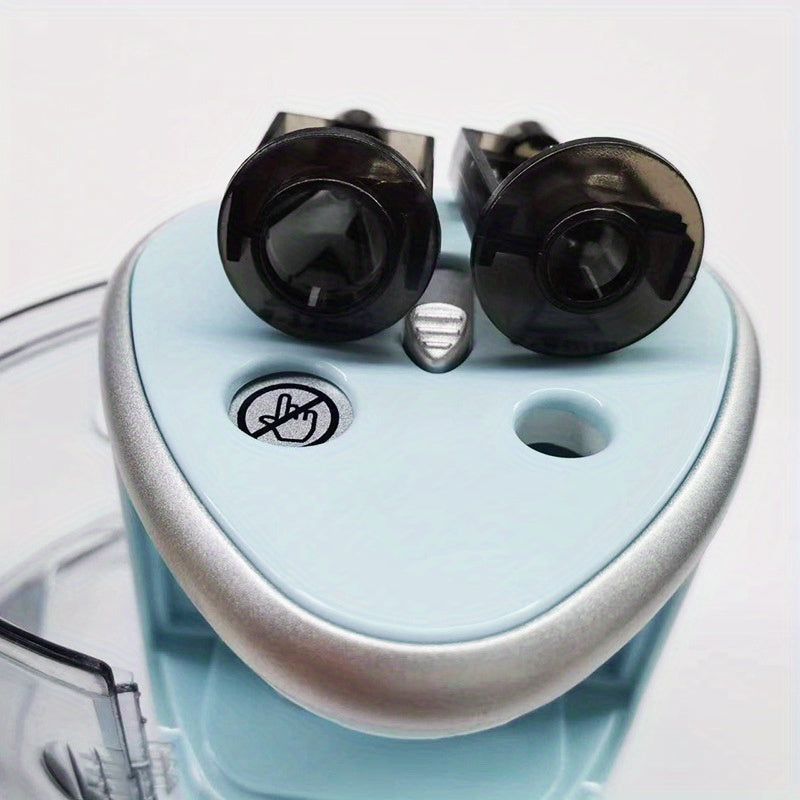Powerful Dual-hole Semi-automatic Electric Pencil Sharpener - Thick And Thin For Students, Two-hole Pen Turner