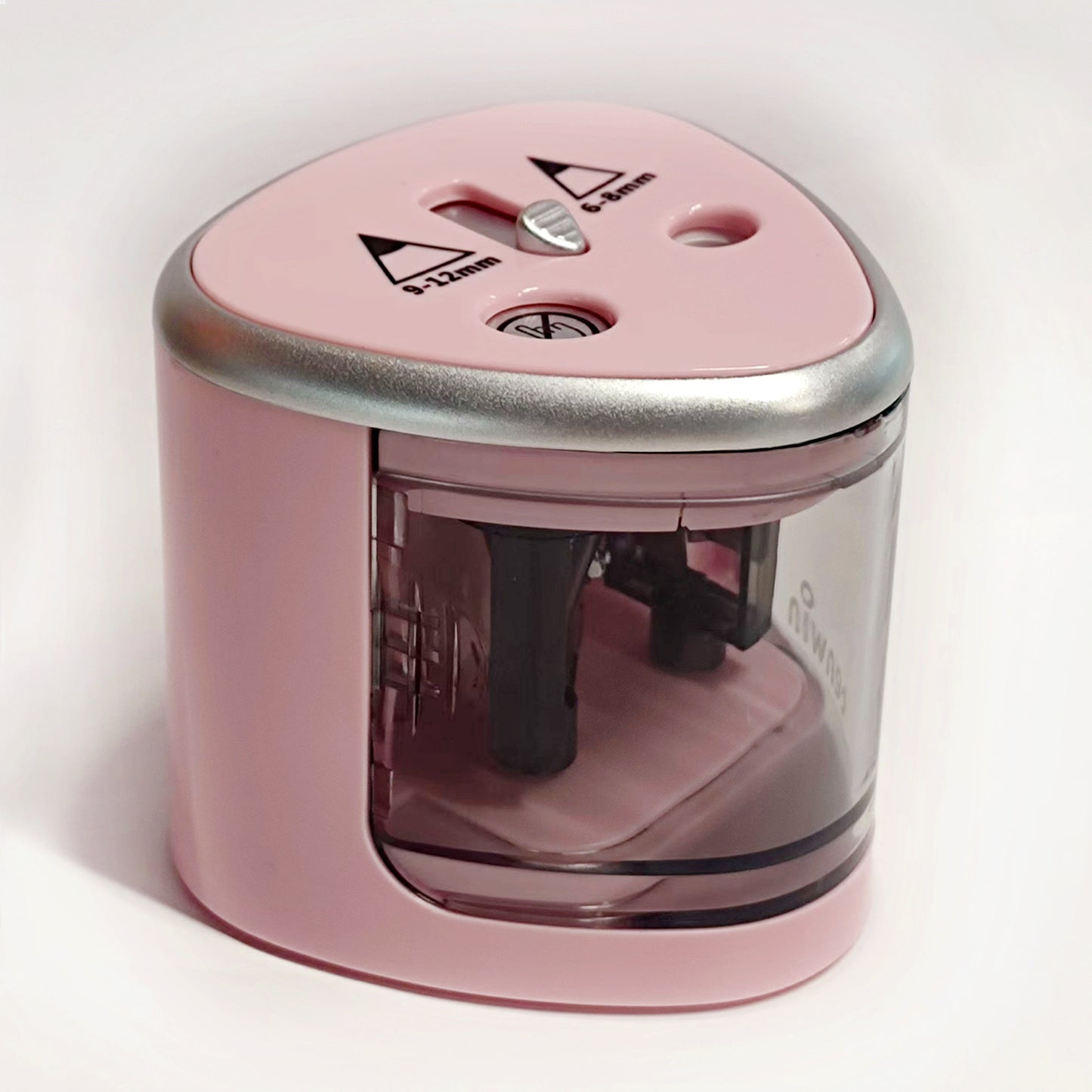 Powerful Dual-hole Semi-automatic Electric Pencil Sharpener - Thick And Thin For Students, Two-hole Pen Turner