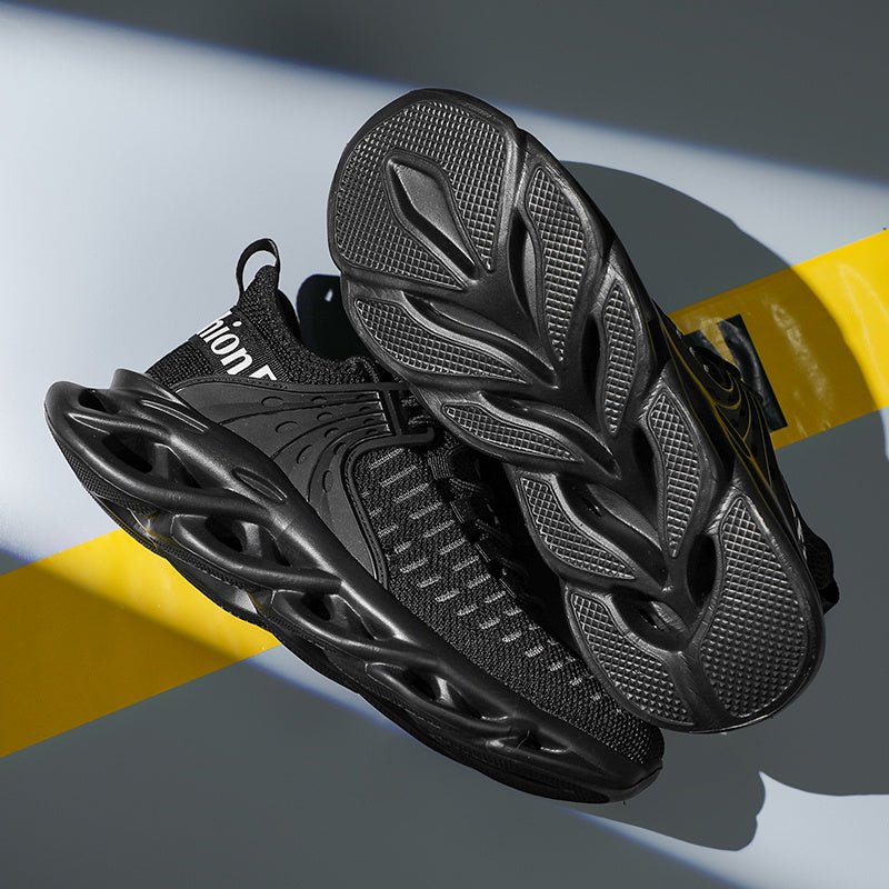 Stylish Men’s Woven Sneakers: Non-Slip, Breathable Comfort with Argyle Pattern & Stability Support for All-Season
