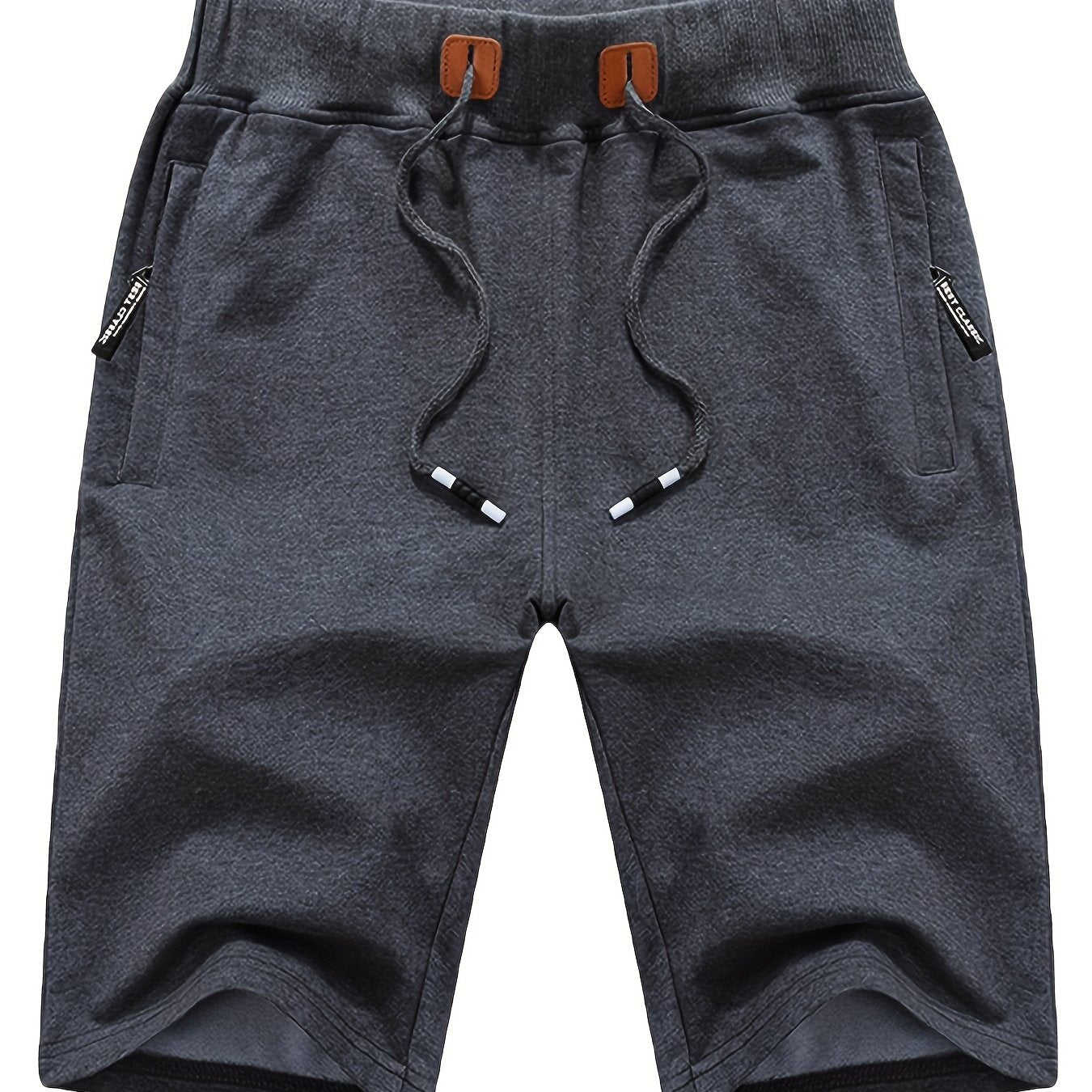 Men's Shorts Casual Classic Fit Stylish Drawstring Elastic Waist Summer Beach Shorts With Zipper Pockets Workout Sport Shorts