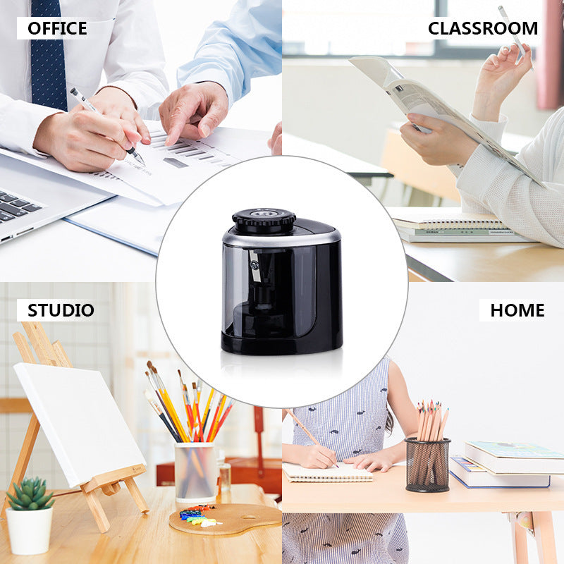 1pc Fast Sharpening Electric Pencil Sharpener-Portable & Safe Design-Efficient for 6-8mm Pencils-Perfect for Students & Office