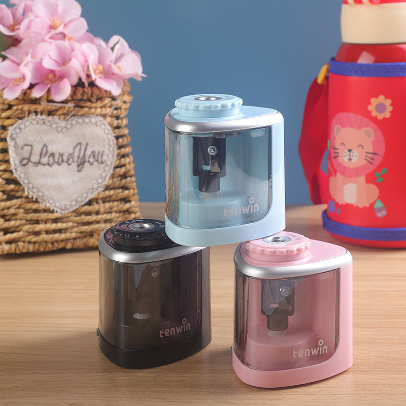 1pc Fast Sharpening Electric Pencil Sharpener-Portable & Safe Design-Efficient for 6-8mm Pencils-Perfect for Students & Office