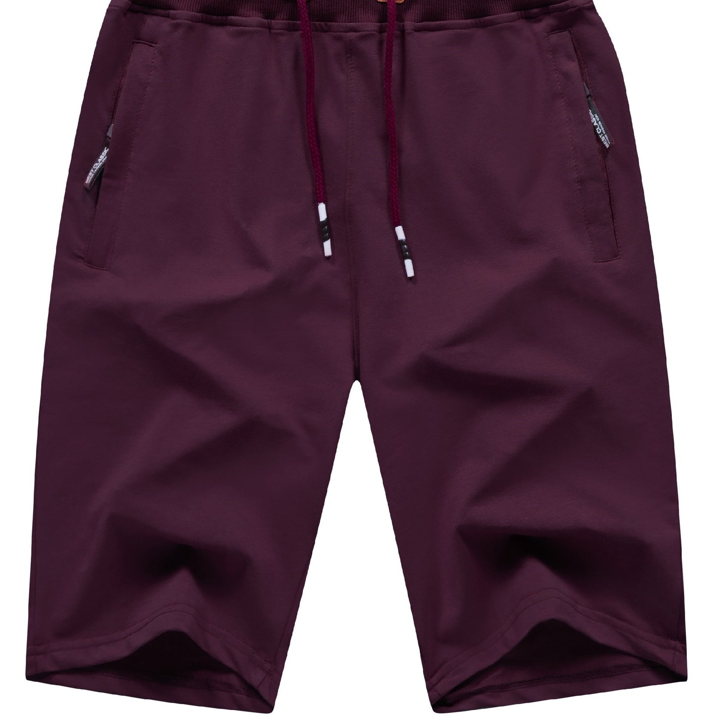 Men's Shorts Casual Classic Fit Stylish Drawstring Elastic Waist Summer Beach Shorts With Zipper Pockets Workout Sport Shorts