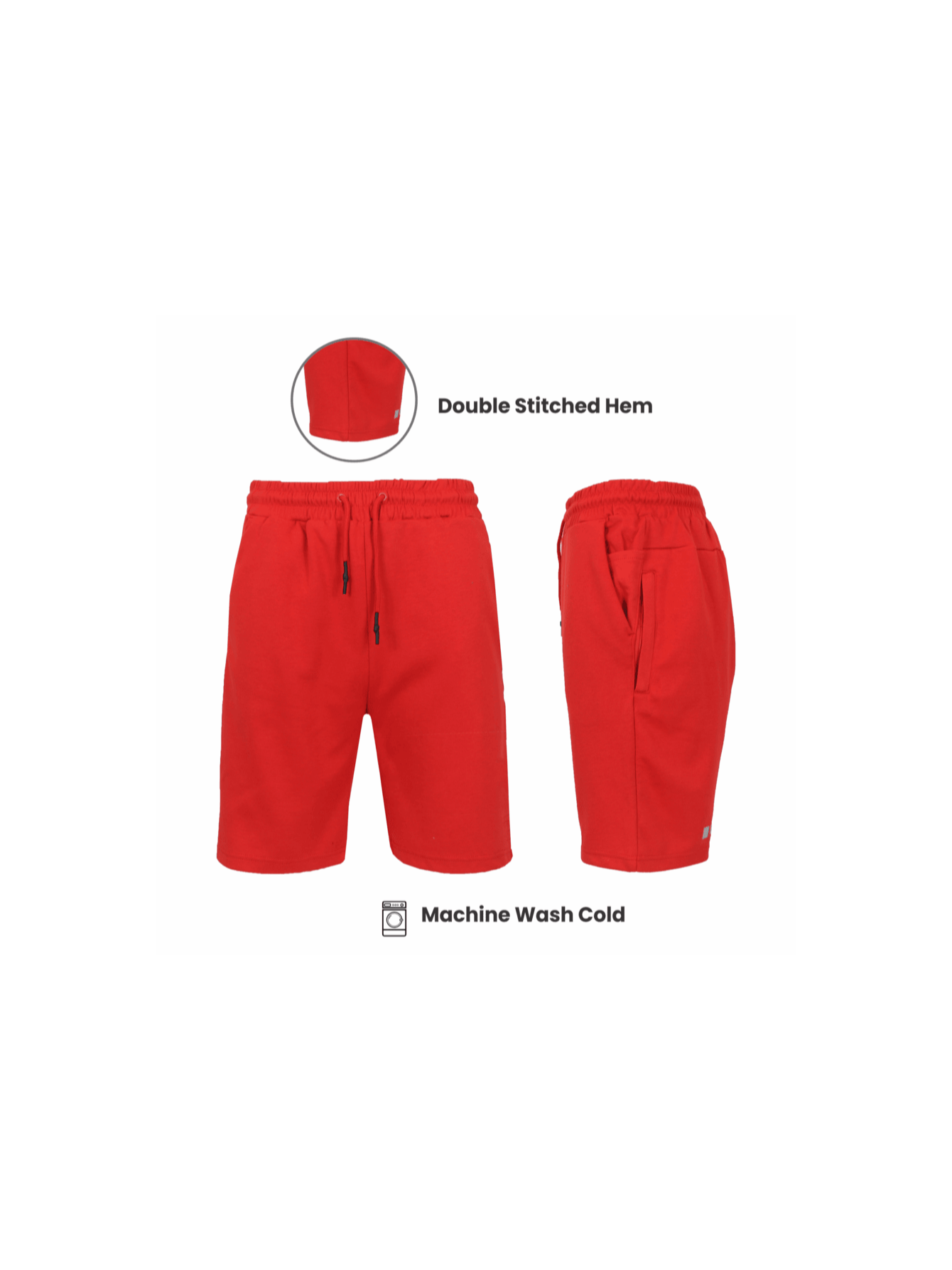 3-Pack Men's Tech Fleece Jogger Lounge Sweat Shorts (Sizes, S-2XL)