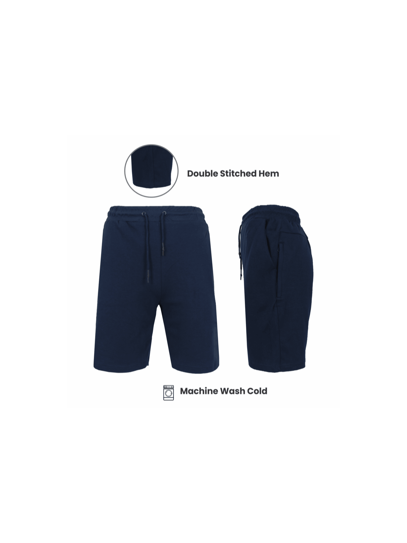 3-Pack Men's Tech Fleece Jogger Lounge Sweat Shorts (Sizes, S-2XL)