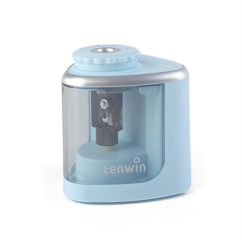 1pc Fast Sharpening Electric Pencil Sharpener-Portable & Safe Design-Efficient for 6-8mm Pencils-Perfect for Students & Office