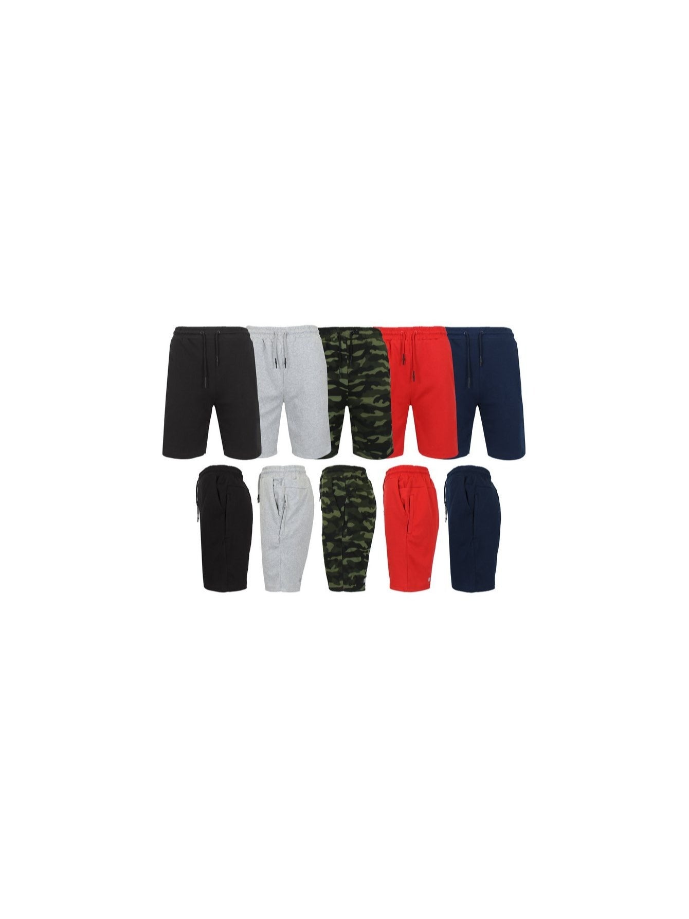 3-Pack Men's Tech Fleece Jogger Lounge Sweat Shorts (Sizes, S-2XL)