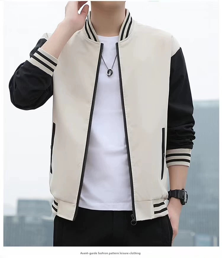 Men's Spring and Autumn Casual Fashion Brand New Arrival Jacket Men's Clothing Sports Autumn Clothing Tops Men Outwear