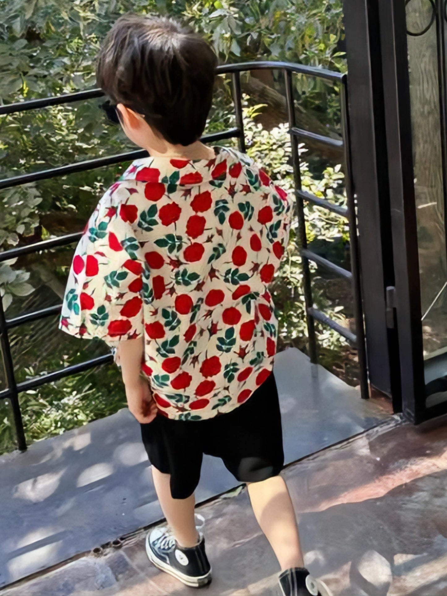 Seaside Vacation Dopamine Retro Shirt Mother-Daughter Matching Outfit