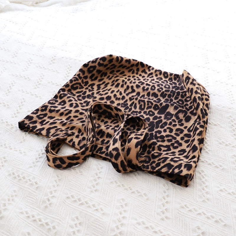 Korean-Style Flannel Versatile High Quality Leopard-Print Tote Bag