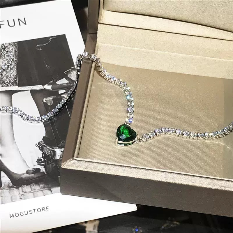 INS Women's Niche Design Necklace Rhinestone