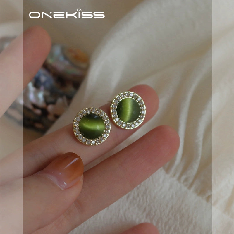 Retro Fruit Green for Women Light Luxury Minority Fancy Opal