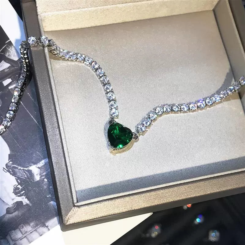INS Women's Niche Design Necklace Rhinestone
