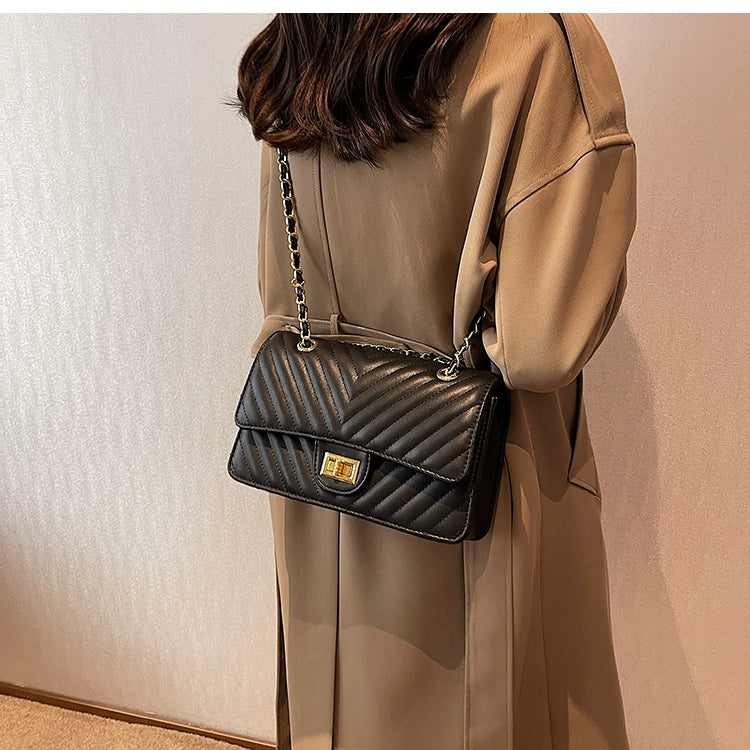 Quilted Embroidery Thread Autumn and Winter Popular Hot-Selling Product Chain Women's Bag