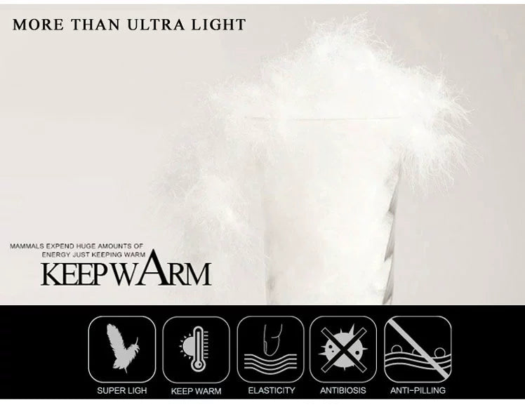 Thin Lightweight Short Type Korean-Style Stand Collar Winter Clothes down Jacket