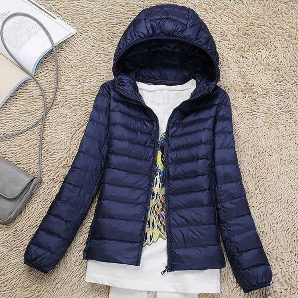 Thin Lightweight Short Type Korean-Style Stand Collar Winter Clothes down Jacket