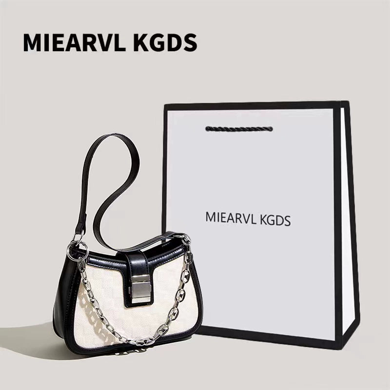 Miearvl Kgds Niche Style Chain Crossbody Bag Baguette