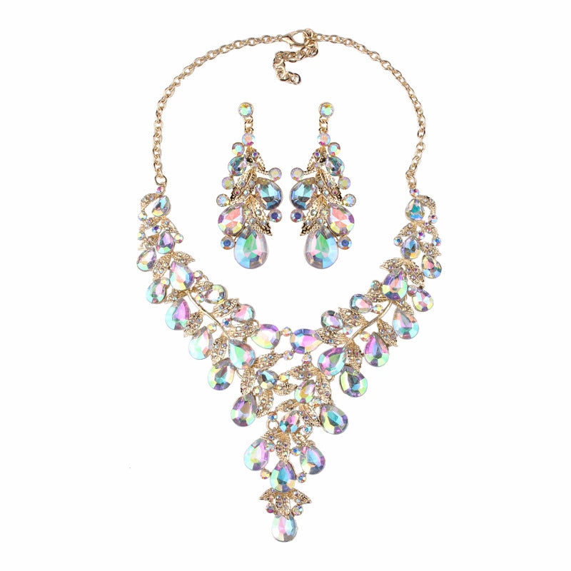 Fashion Crystal Clavicle Chain Women's Curve Photography Gem