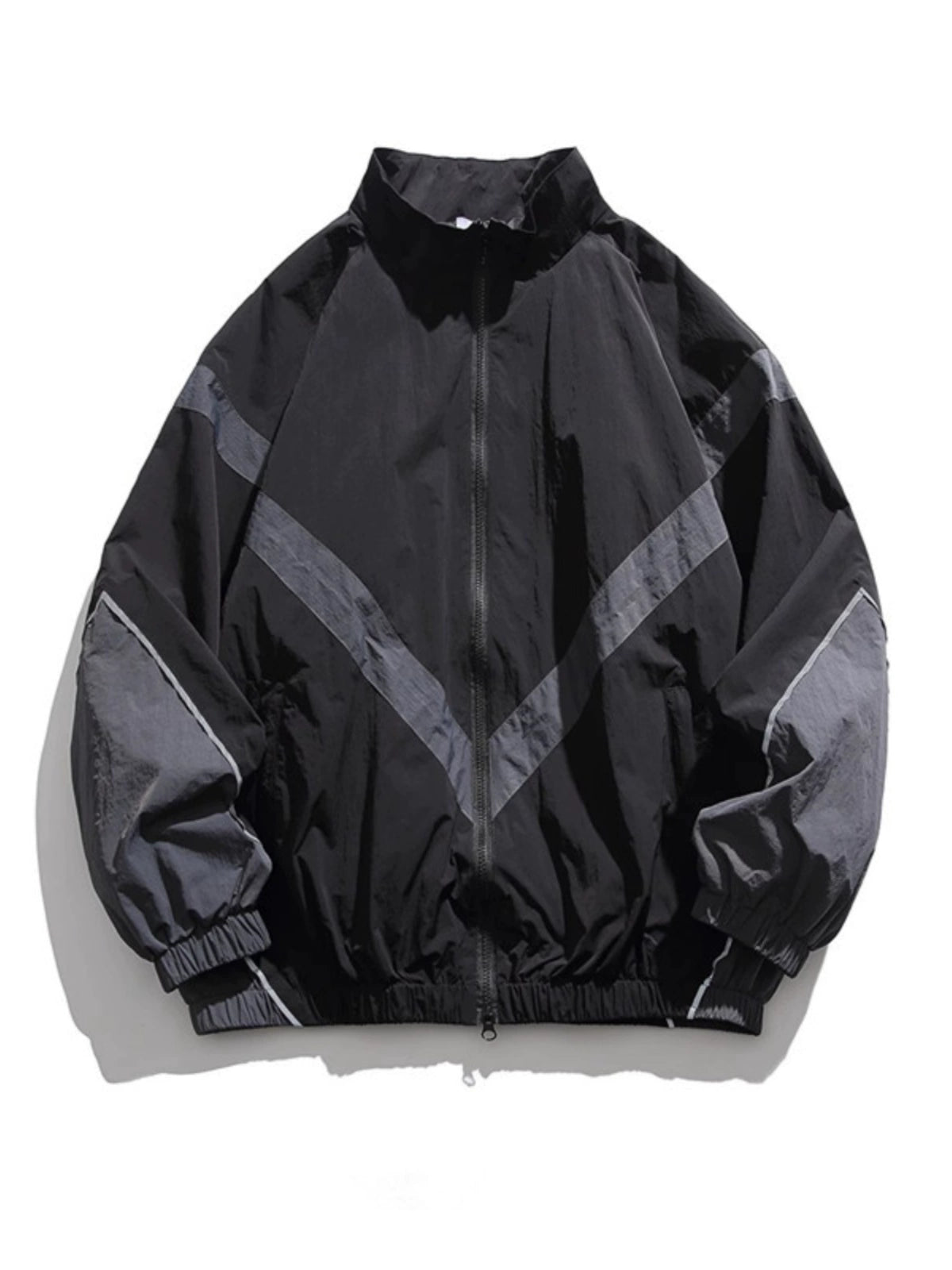 Trendy American Retro Spring and Autumn Loose Zip Coat