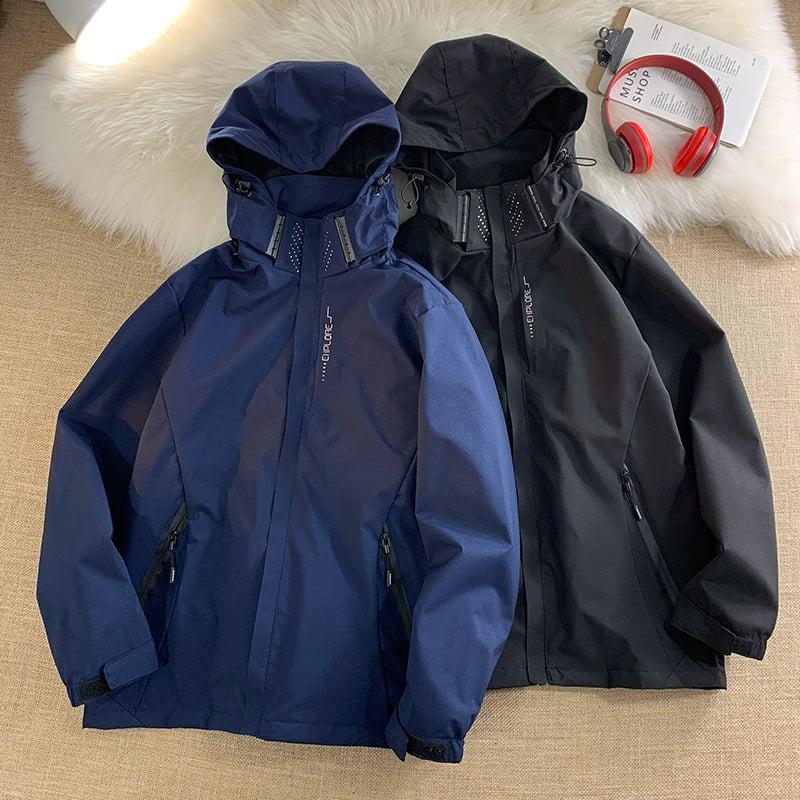 Trendy Function Oversize Japanese Style Hooded Work Clothes