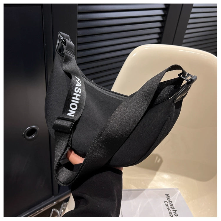 This Year's Popular Canvas Small Bag 2024 New Arrival Women's Bag Fancy Western Style All-Matching Messenger Bag Shoulder Dumpling Bag