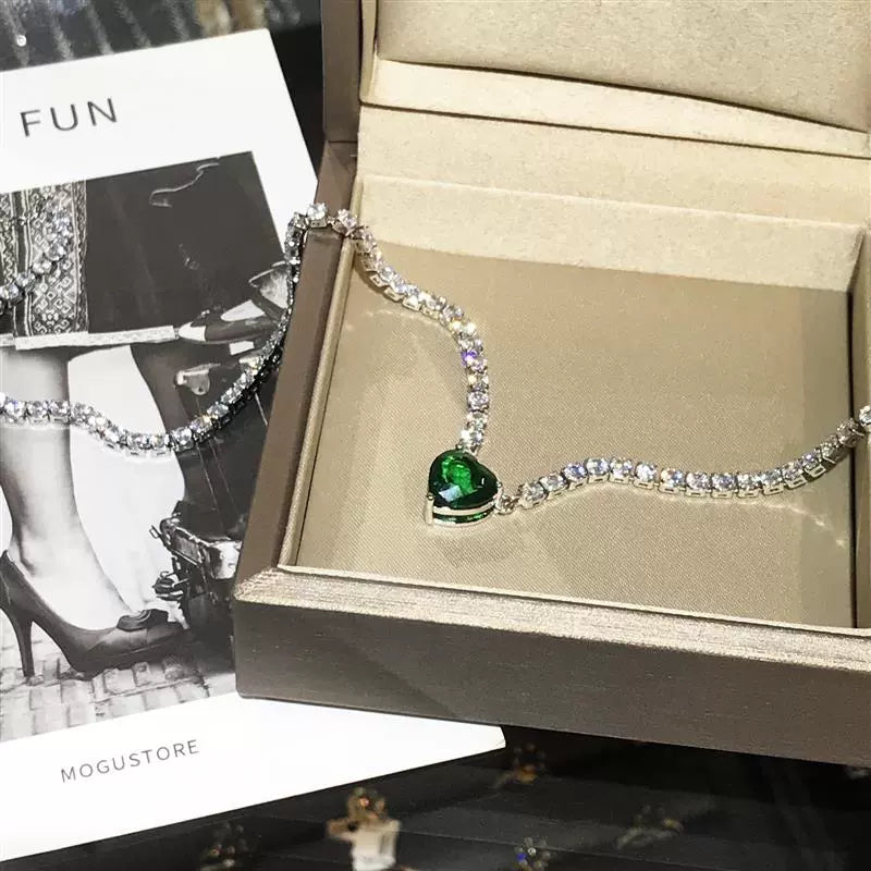 INS Women's Niche Design Necklace Rhinestone