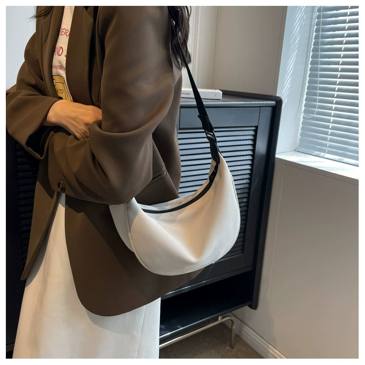 This Year's Popular Canvas Small Bag 2024 New Arrival Women's Bag Fancy Western Style All-Matching Messenger Bag Shoulder Dumpling Bag