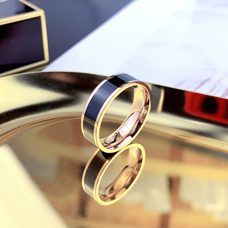 SOFEI Ins Trendy Men's Large Titanium Ring