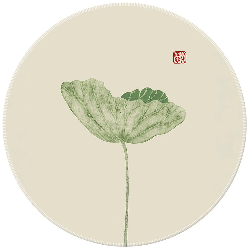 Chinese Fad Meticulous Painting round Minimalist Flower and Bird Mouse Pad