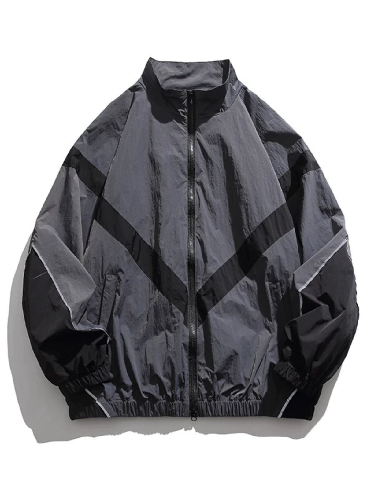 Trendy American Retro Spring and Autumn Loose Zip Coat