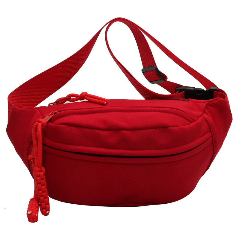 Red Casual Sports Niche Style Lightweight Cycling Chest Bag