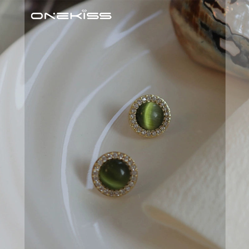 Retro Fruit Green for Women Light Luxury Minority Fancy Opal