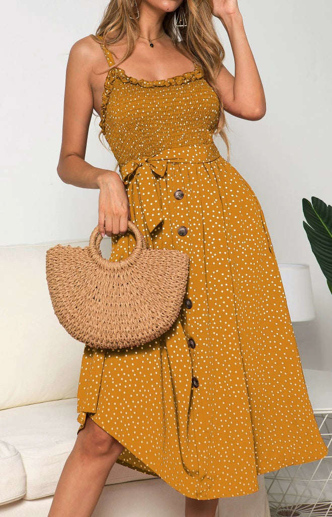 Skirt Shoulder-Straps Sling Dress