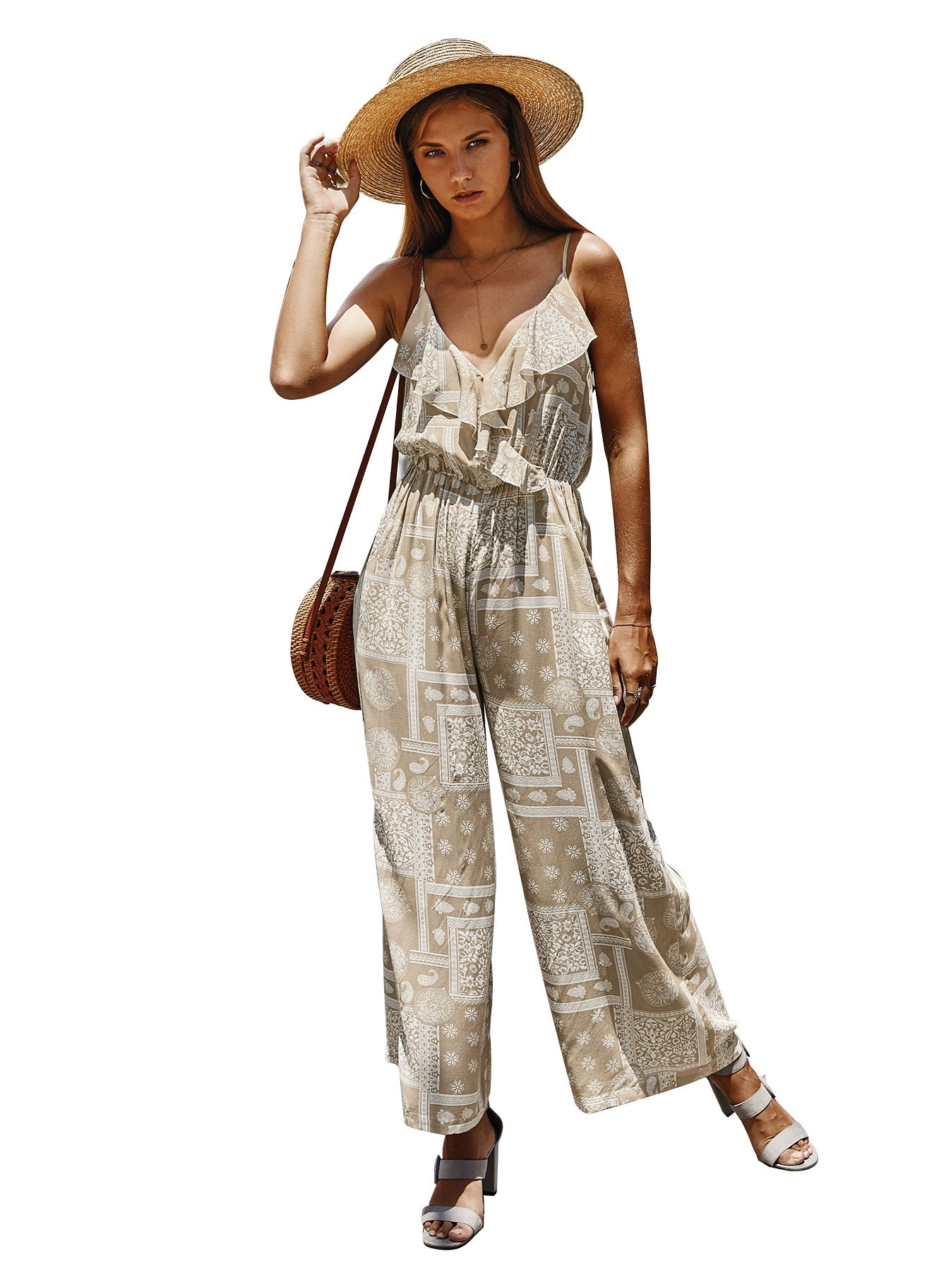 Fat Women's Casual Jumpsuit plus Size Jumpsuit