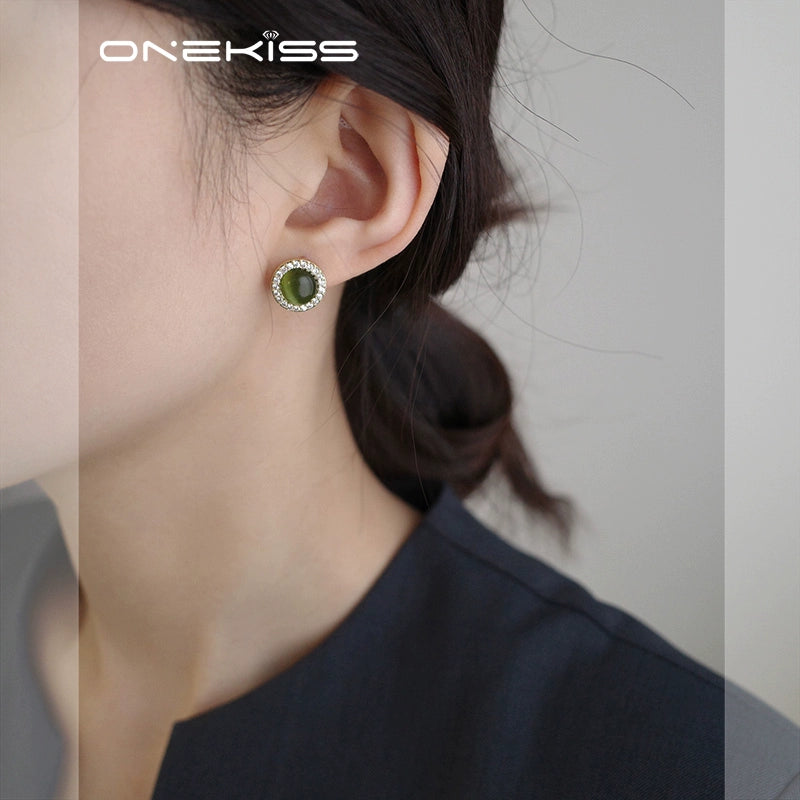 Retro Fruit Green for Women Light Luxury Minority Fancy Opal