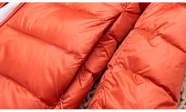 Thin Lightweight Short Type Korean-Style Stand Collar Winter Clothes down Jacket