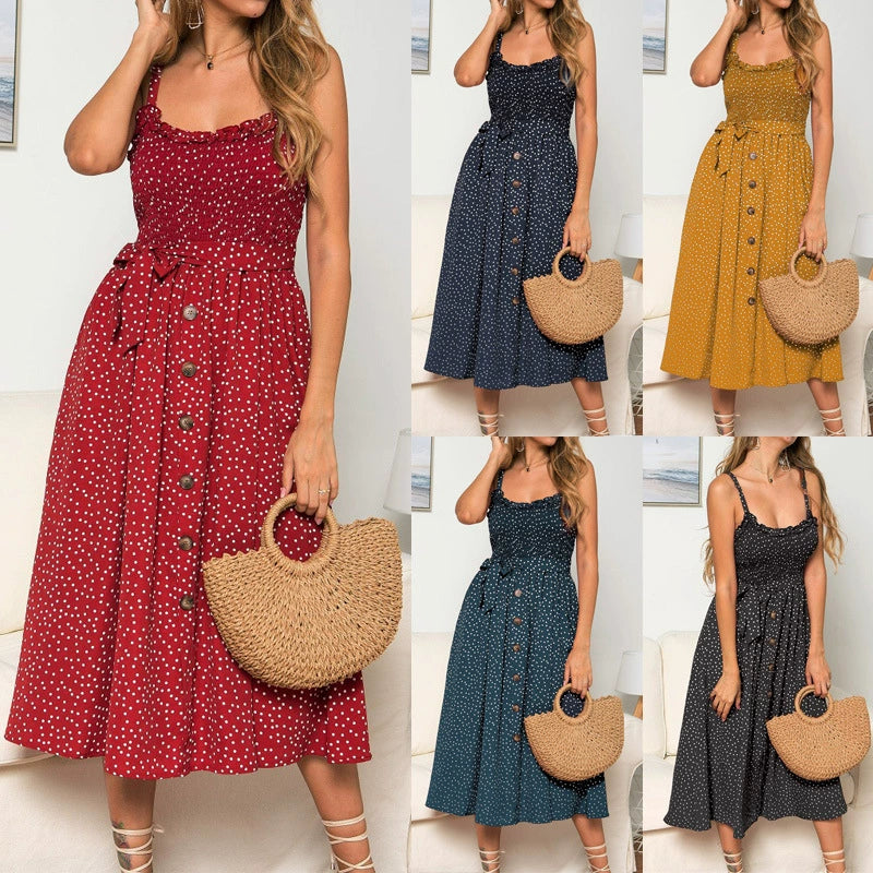 Skirt Shoulder-Straps Sling Dress
