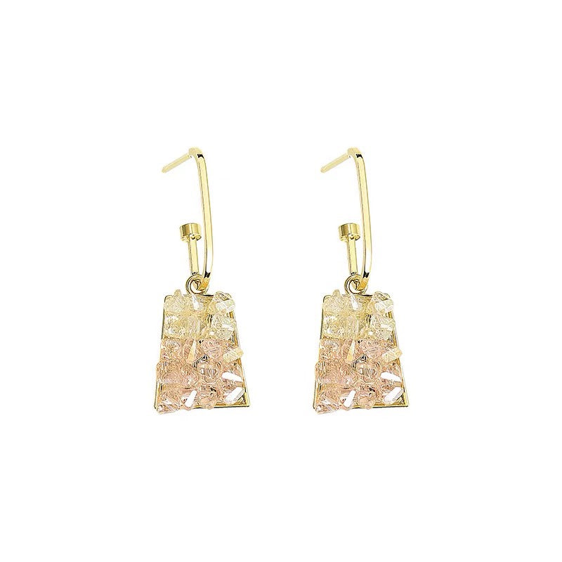 Light Luxury Women's Niche Temperament Retro Shining 925 Silver Needle
