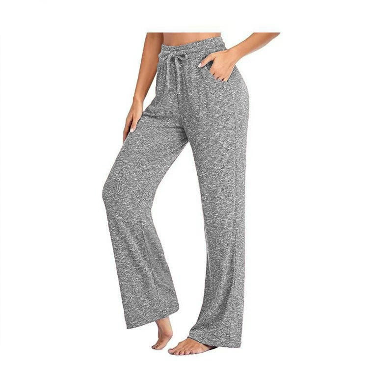 Women's plus Size Yoga Wide-Leg Casual Pants