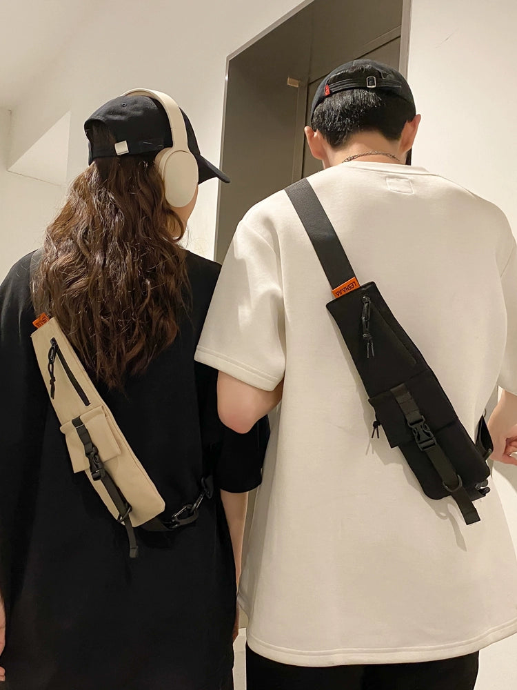 Hong Kong Style Personalized Minority Mobile Phone Original Design Chest Bag
