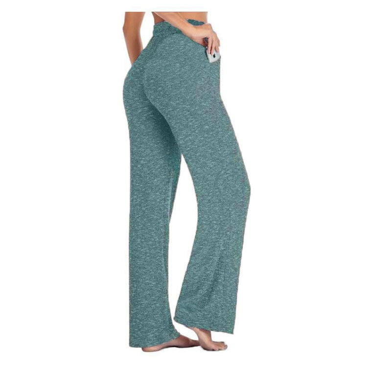 Women's plus Size Yoga Wide-Leg Casual Pants