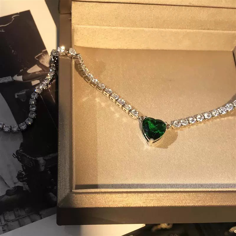 INS Women's Niche Design Necklace Rhinestone