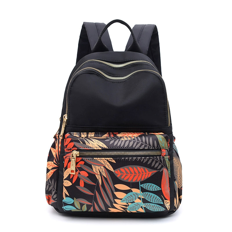 Travel Women's Japanese and Korean Oxford Cloth Print Fashion Backpack
