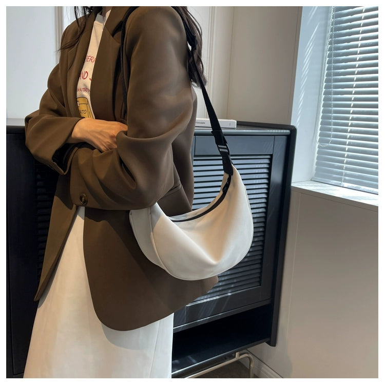This Year's Popular Canvas Small Bag 2024 New Arrival Women's Bag Fancy Western Style All-Matching Messenger Bag Shoulder Dumpling Bag