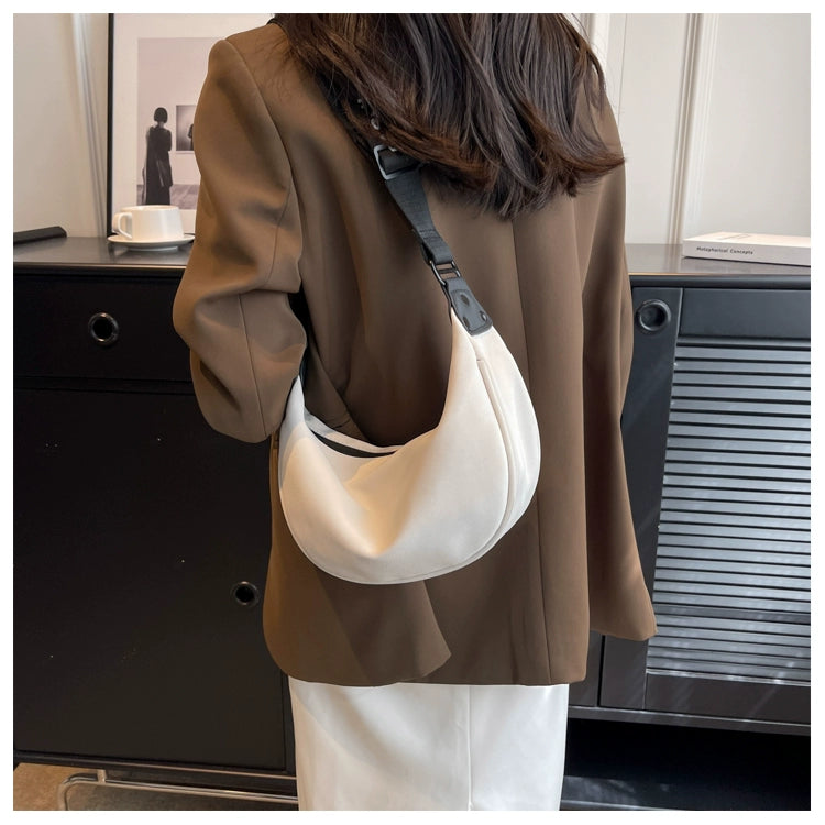 This Year's Popular Canvas Small Bag 2024 New Arrival Women's Bag Fancy Western Style All-Matching Messenger Bag Shoulder Dumpling Bag