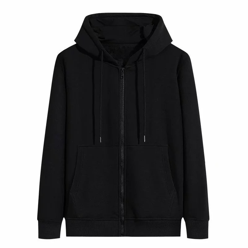Spring and Autumn Zipper Couple plus Size Jacket Cardigan Sweatshirt
