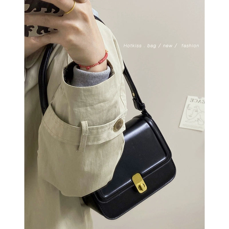 Autumn Winter Retro Special-Interest Design Small Bag Trendy Fashion Advanced Texture Shoulder Crossbody Small Square Bag