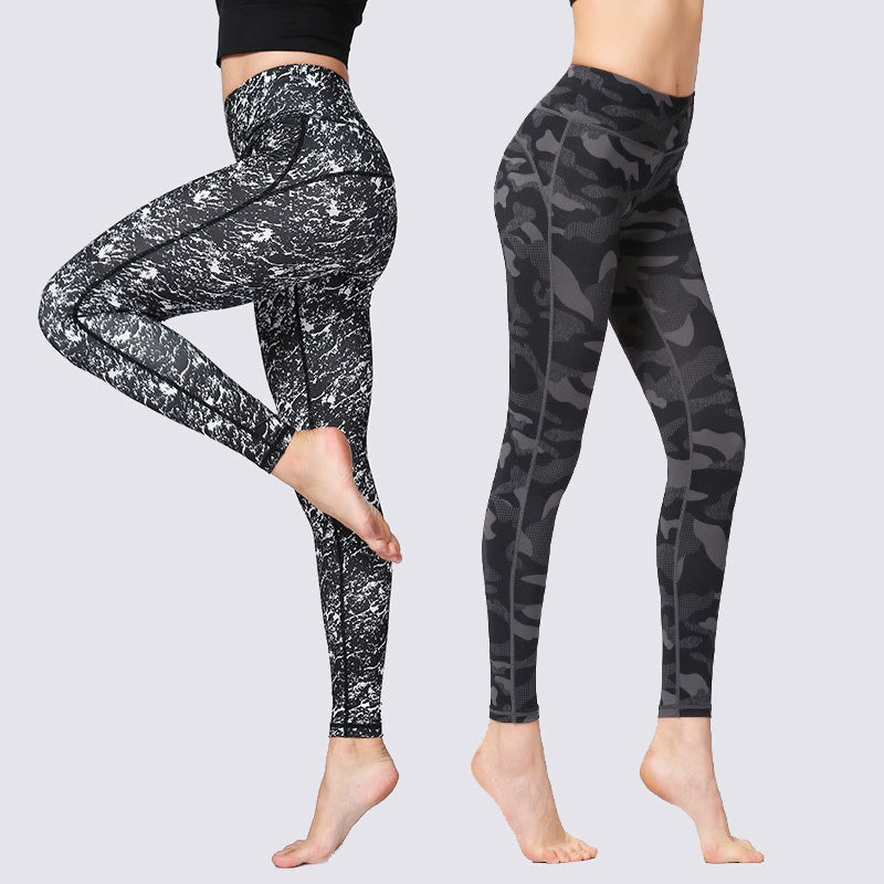 Camouflage Yoga Pants Women Buttock Lifting Internet Celebrity Fitness Pants Stretch Tight Outer Wear Leggings Running Sports Pencil Pants