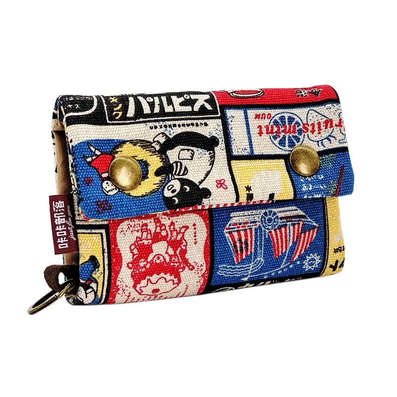 Cute Wallet Foldable Coin Purse Small Bag Male and Female Students Ins Small Portable Wallet Card Bag Integrated